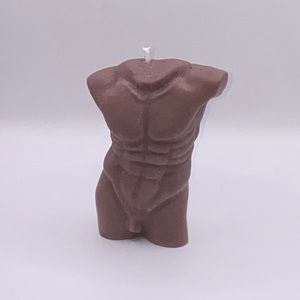 Brown guy body candle